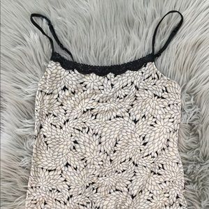 Black and white Jockey Camisole